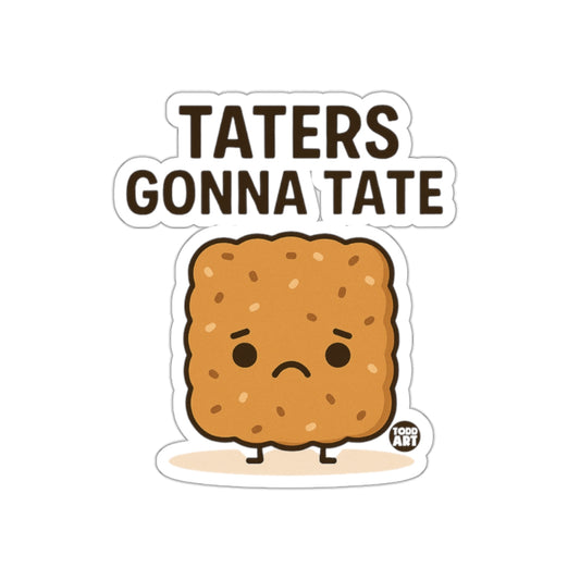 Taters Gonna Tate Cartoon Food Pun Artwork Stickers