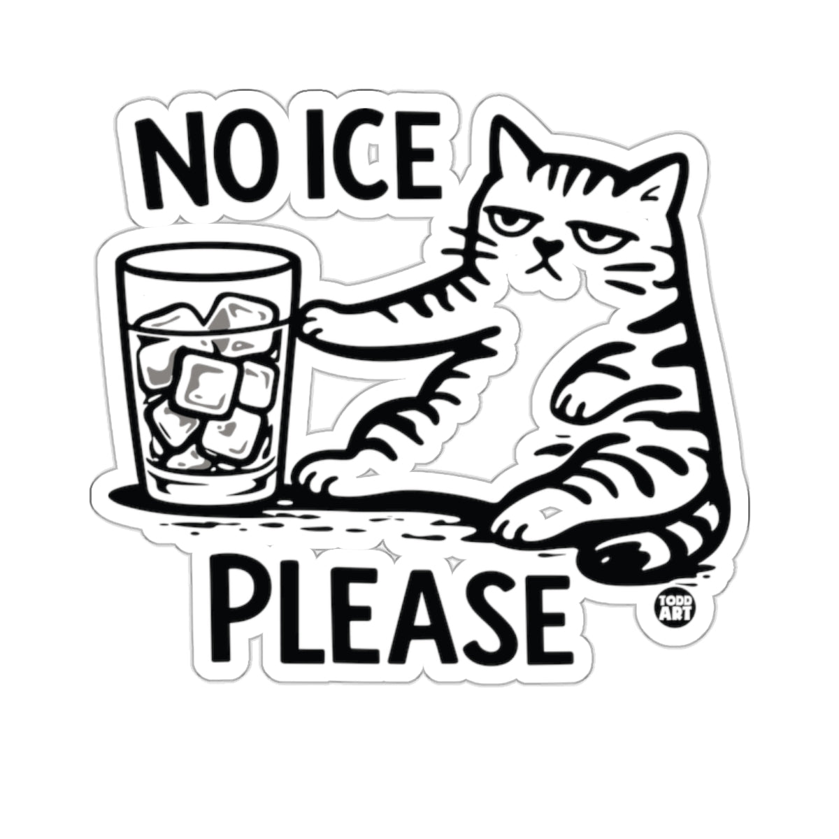 Grumpy Cat No Ice Please Beverage Glass 