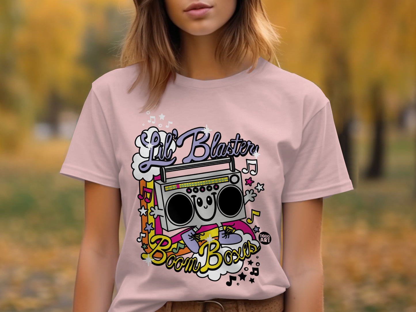 Lil Blaster Boom Box Graphic Tee Perfect for Music Lovers