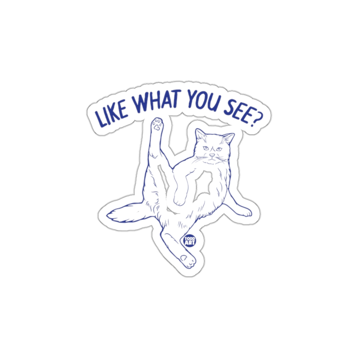 Like What You See? Funny Cat Sticker