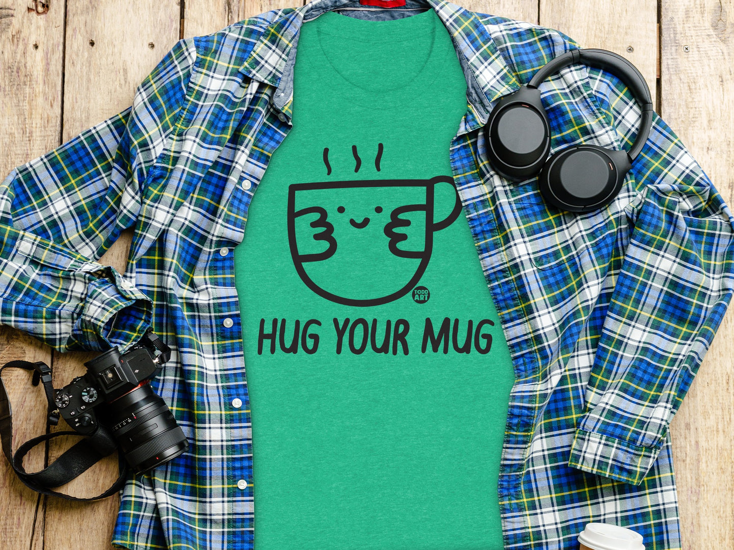 Hug Your Mug Fun Graphic T-Shirt product