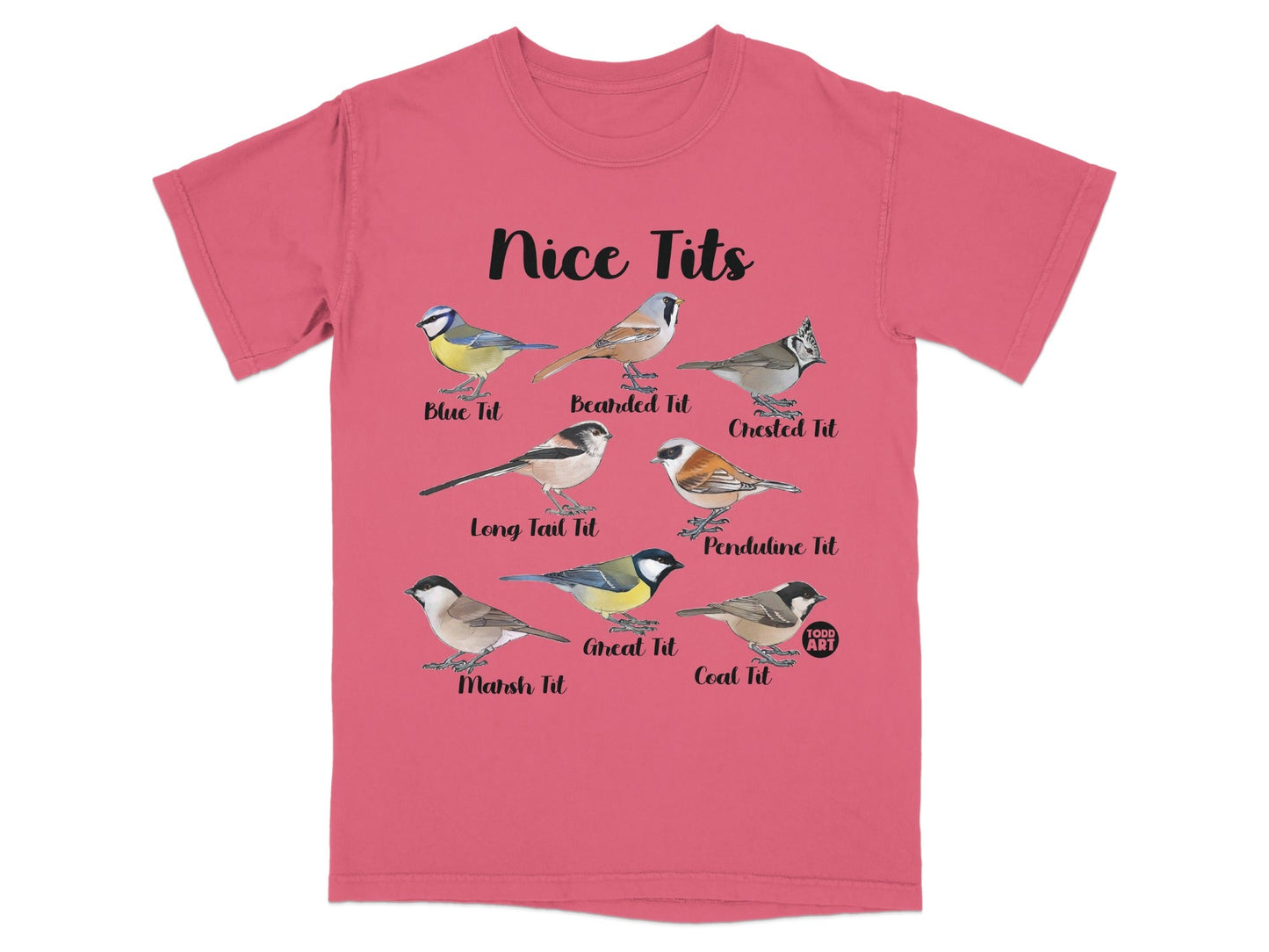Nice Tits Birds Graphic Design T-Shirt