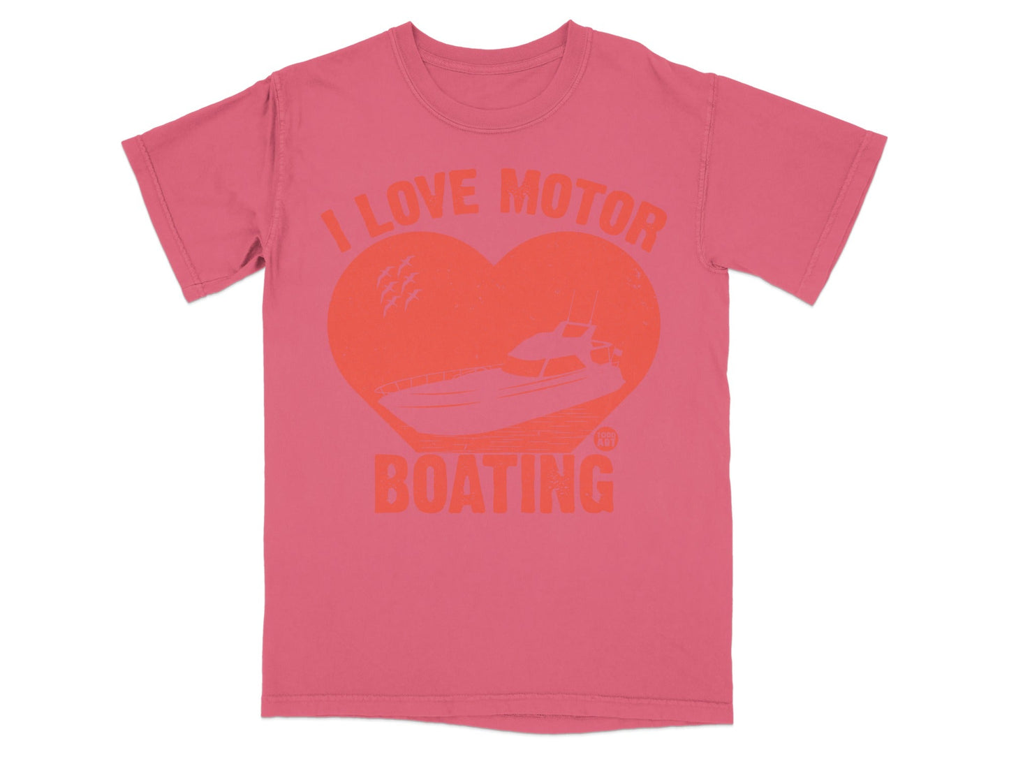 I Love Motor Boating Graphic Tee Boating Shirt