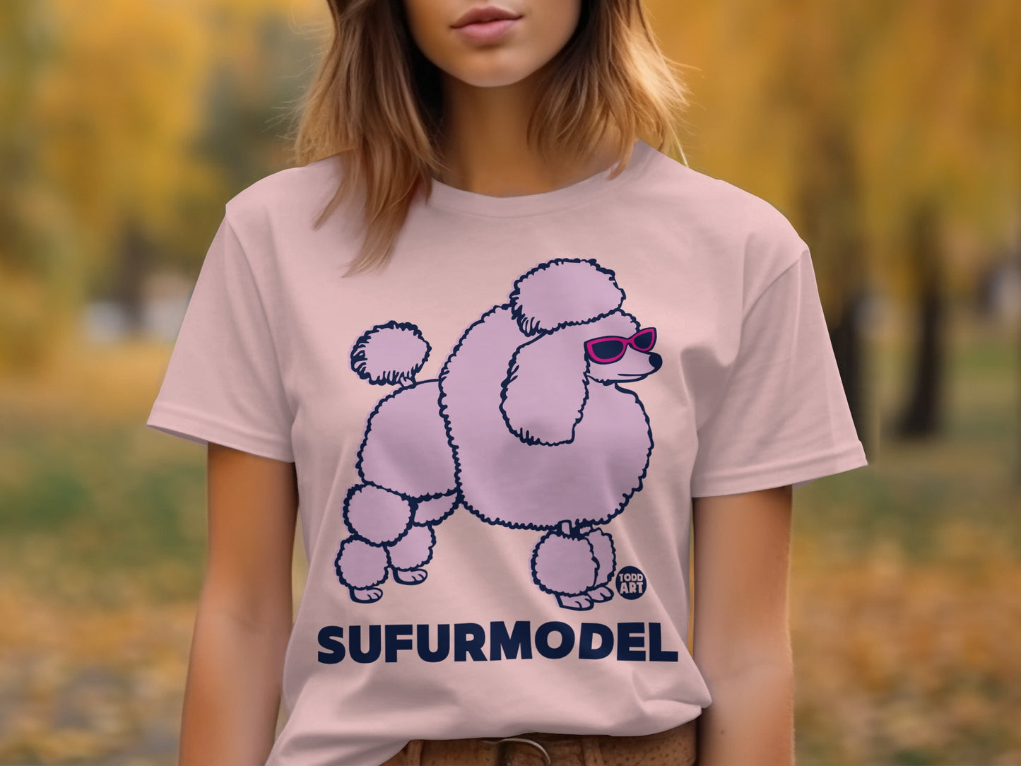 Stylish Poodle Graphic Tee for Dog Lovers shirt product