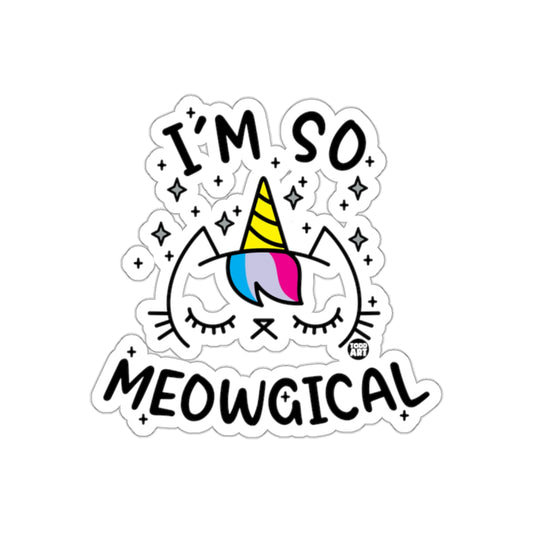 I'm So Meowgical Cat Unicorn Design Sticker Product