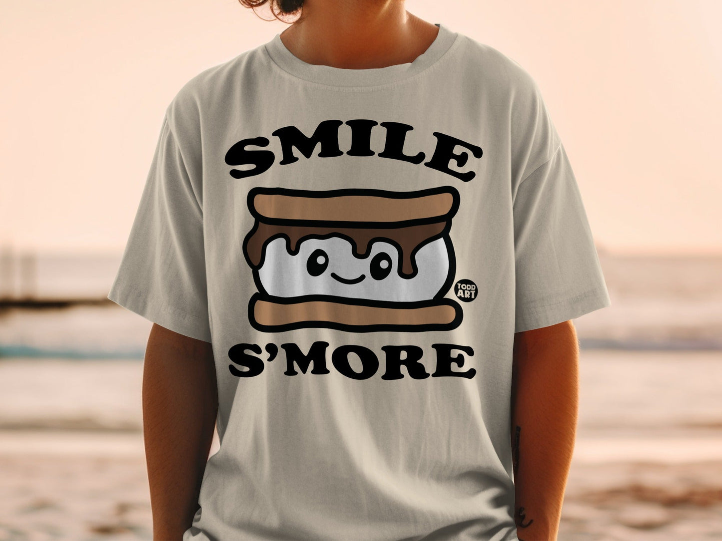 Smile S'more Cute Toddler Graphic T-shirt for Kids