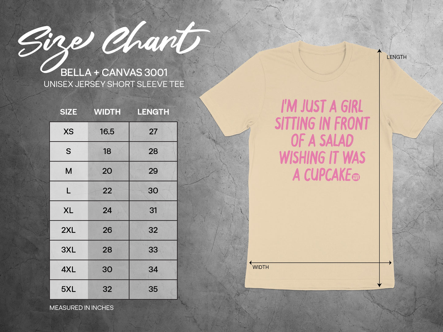 I'm Just a Girl Sitting in Front A Salad Tee Shirt