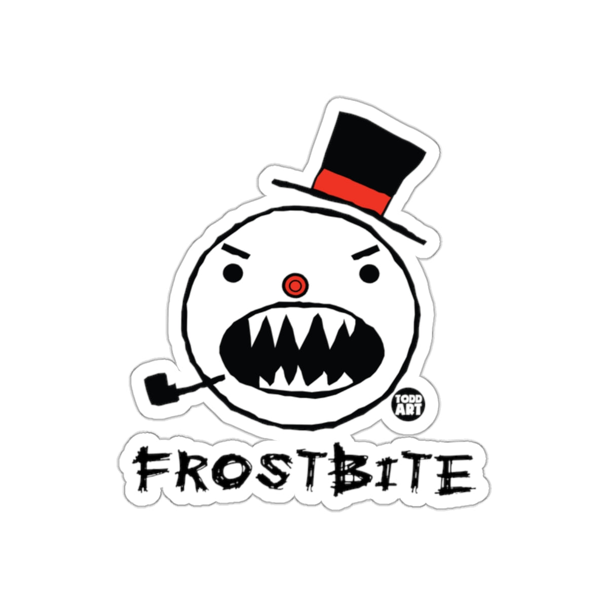 Frostbite Snowman Art Sticker by Todd Art Sticker