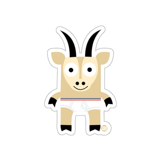 Cute Cartoon Goat in Underwear Sticker product
