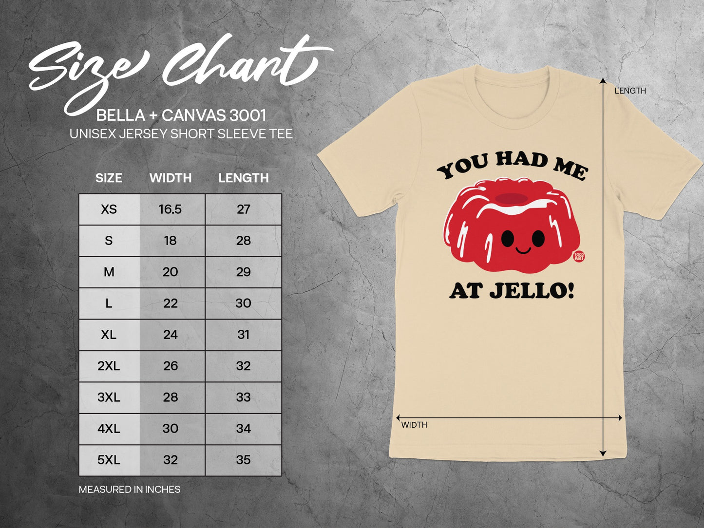 You Had Me At Jello Cute Unisex Jersey Short Sleeve Tee