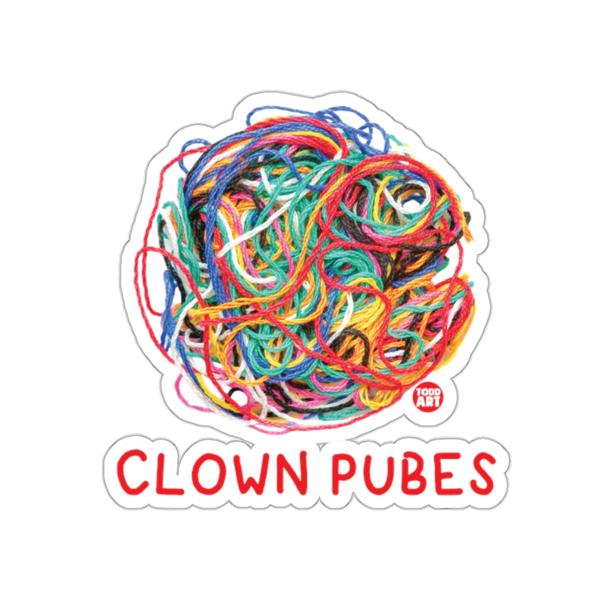 Clown Pubes Unique Multi-Color Decorative