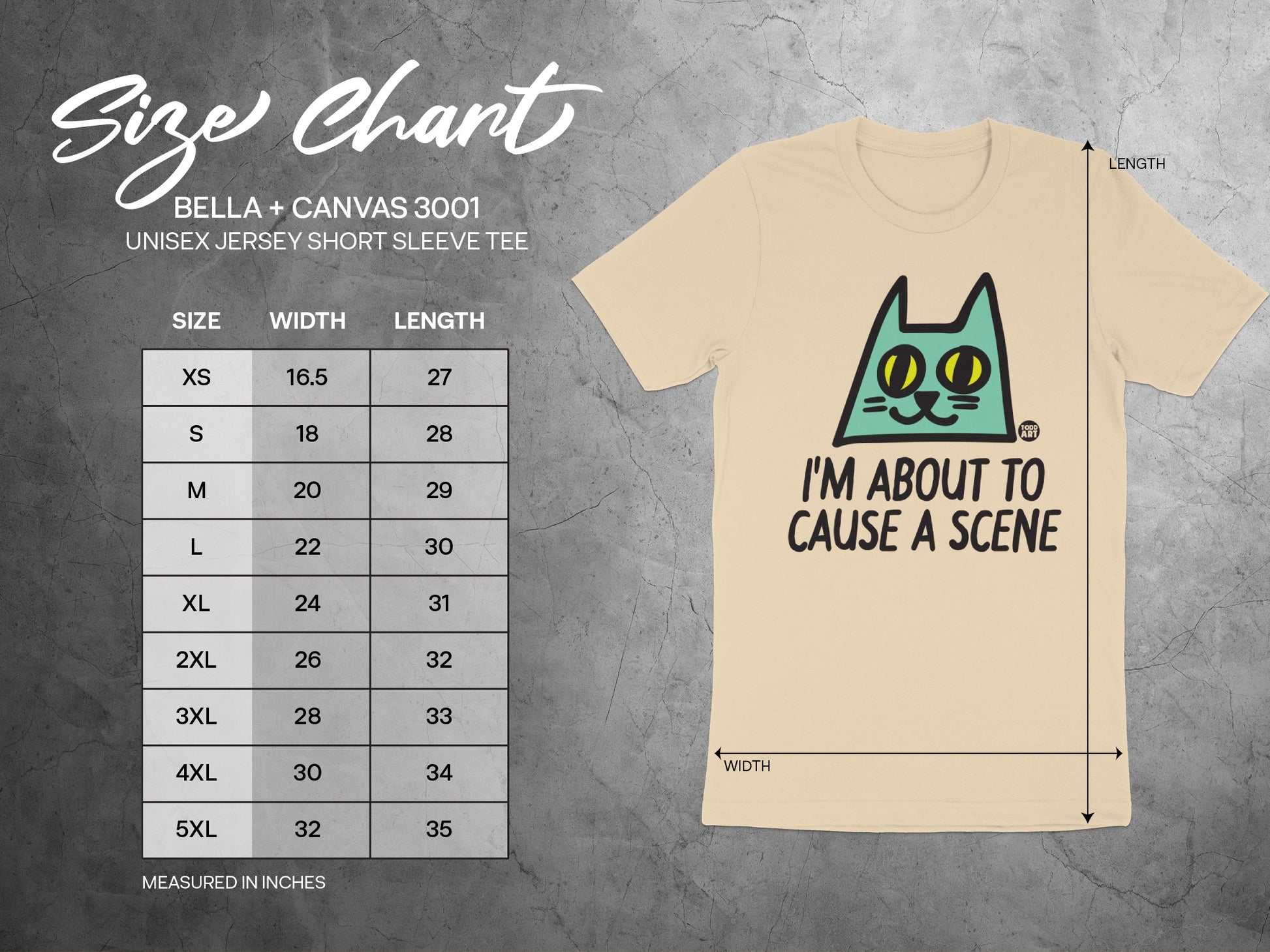 I'm About To Cause A Scene Unisex Jersey Short Sleeve Tee product