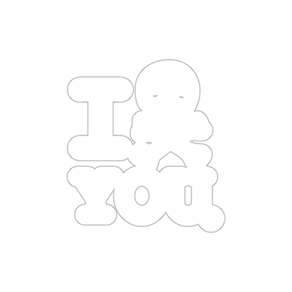 I Love You with Bear Minimalist Design Product