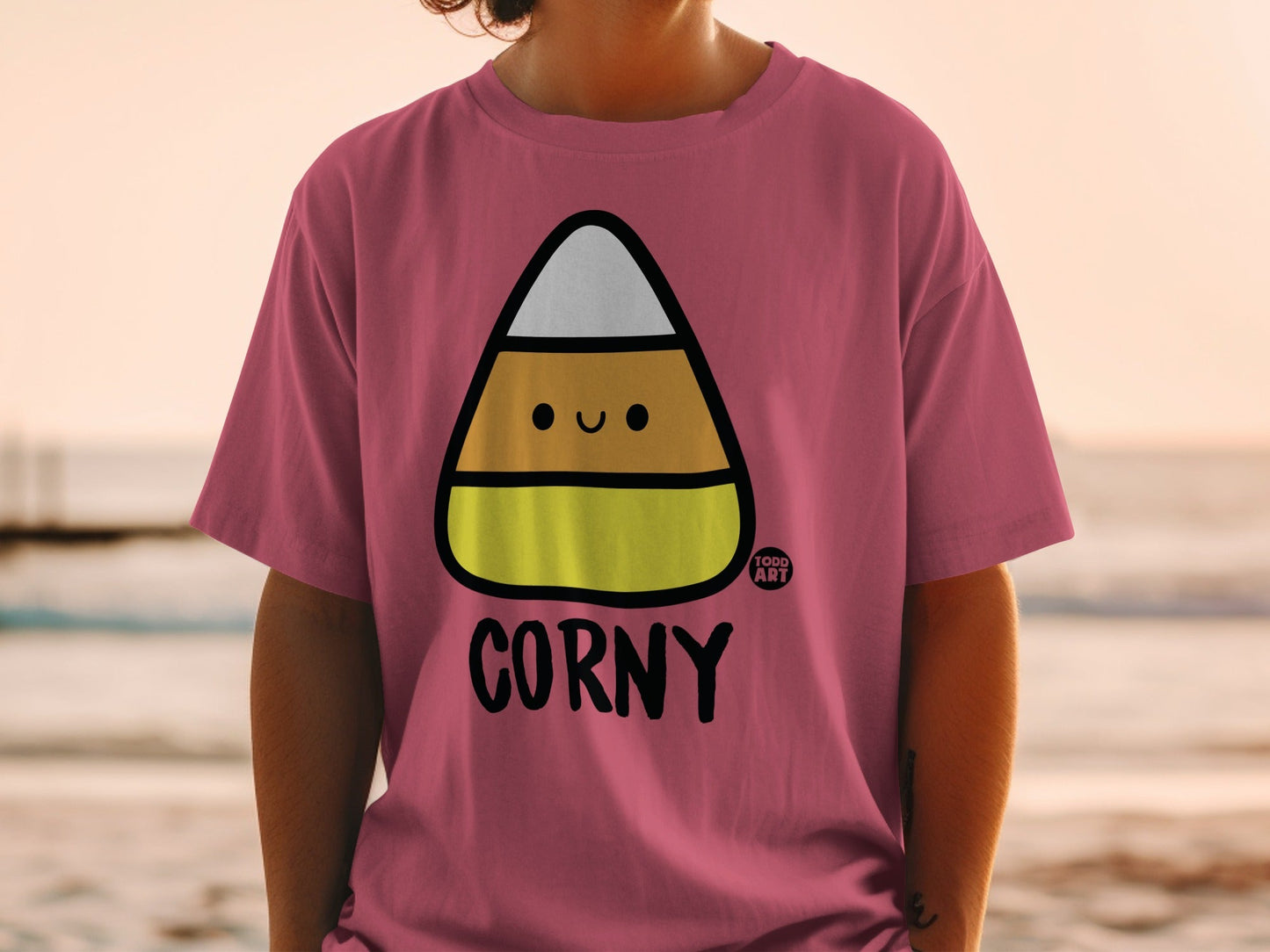 Corny Candy Cute Smile Graphic Tee Shirt