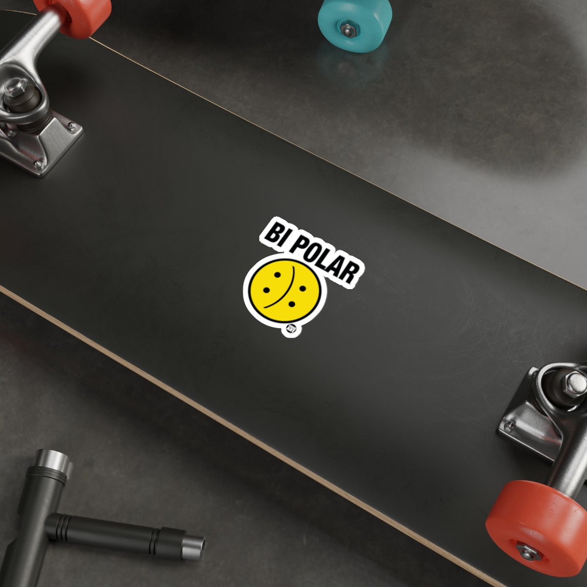 Bipolar Skateboard Sticker Cool Graphics Accessory