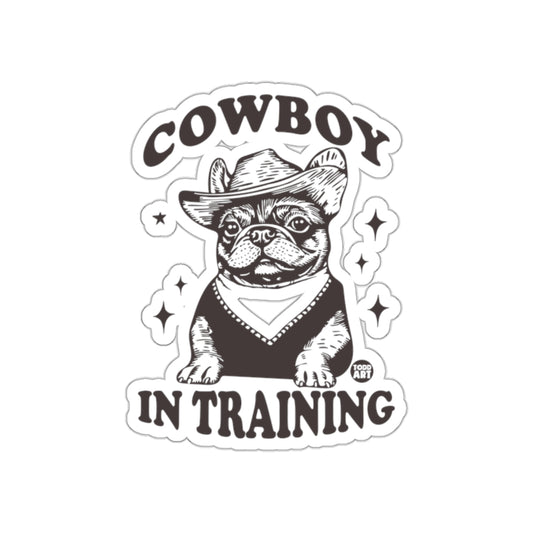 Cowboy In Training French Bulldog Art Print