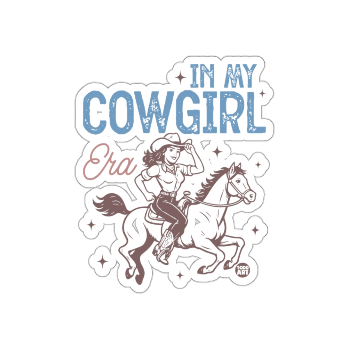 In My Cowgirl Era Stylish Horseback Riding Sticker