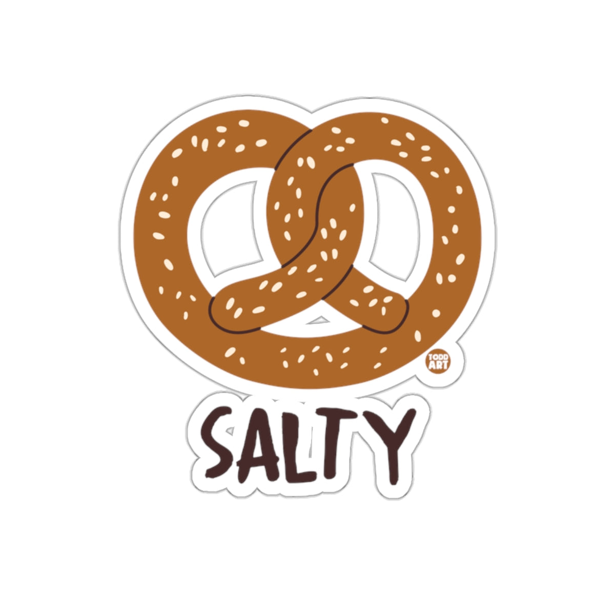 Pretzel Salty Graphic Sticker fun decal for food lovers