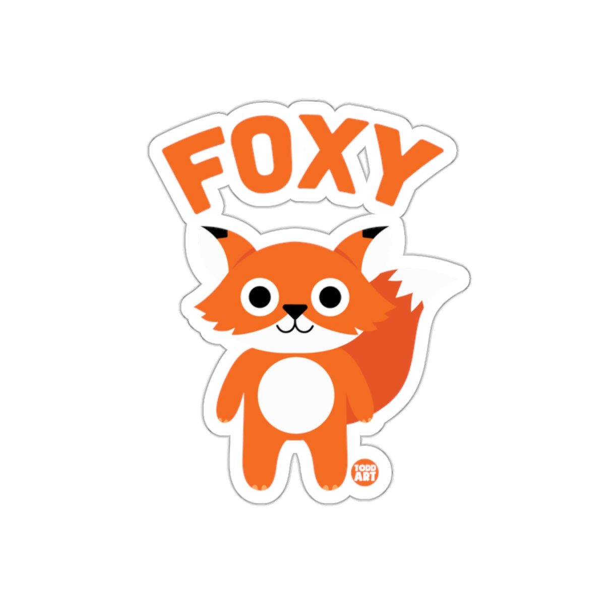 Foxy Cartoon Character Sticker for Kids and Fans