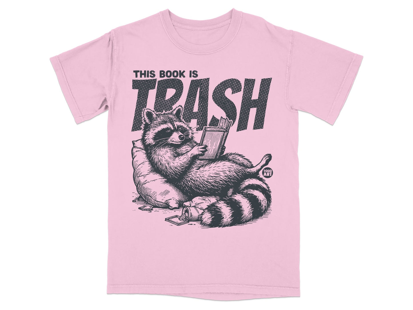 This Book is Trash Raccoon Graphic T-Shirt