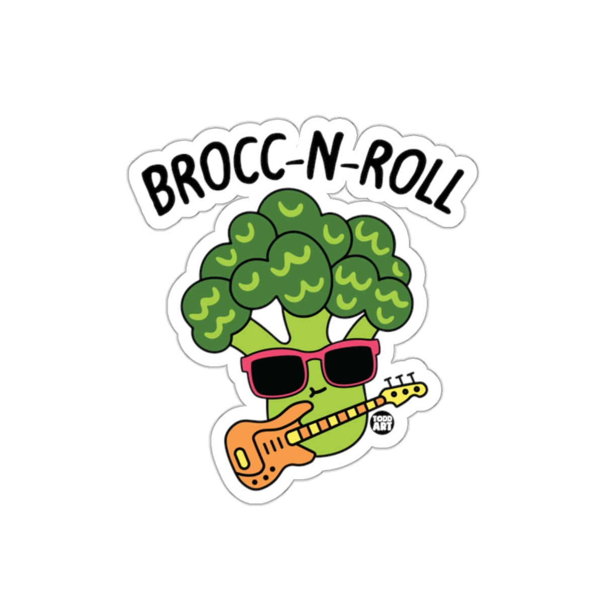 Brocc-n-roll Sunglasses Guitar Sticker Product