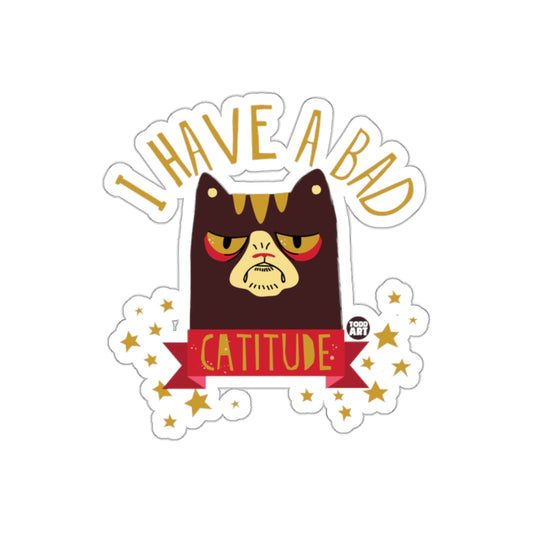 Bad Catitude Funny Grumpy Cat With Attitude Stickers