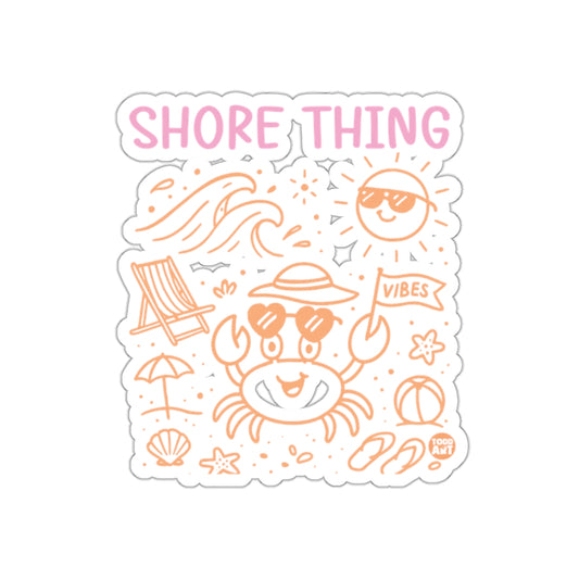 Shore Thing Summer Beach Vibes Decor Sticker