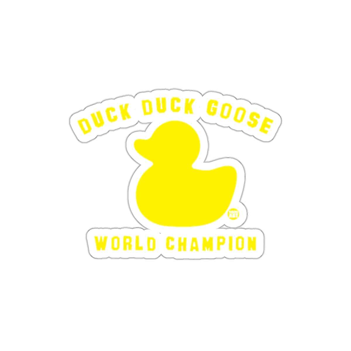 Duck Duck Goose World Champion Sticker