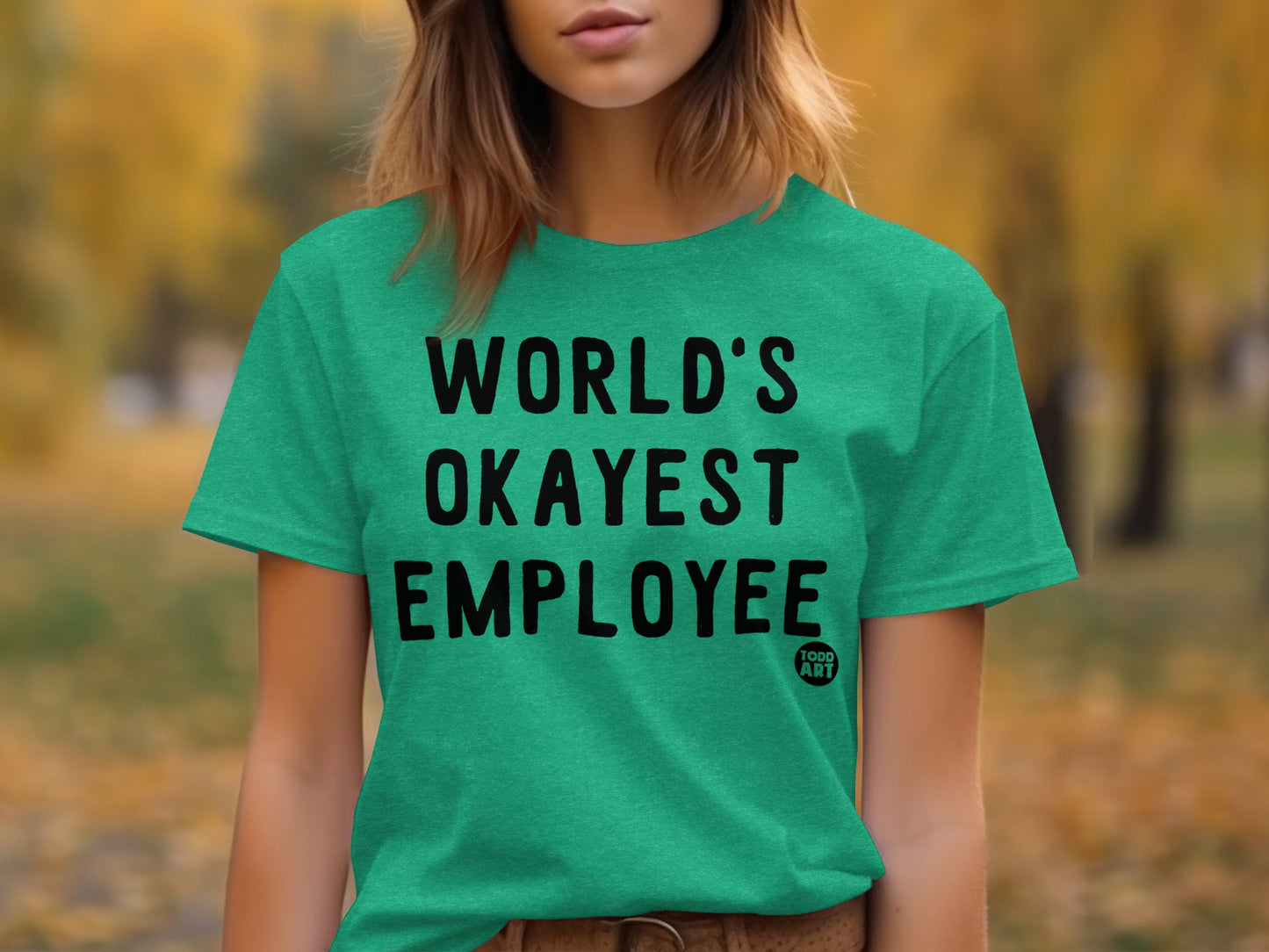 World's Okayest Employee Graphic T-Shirt