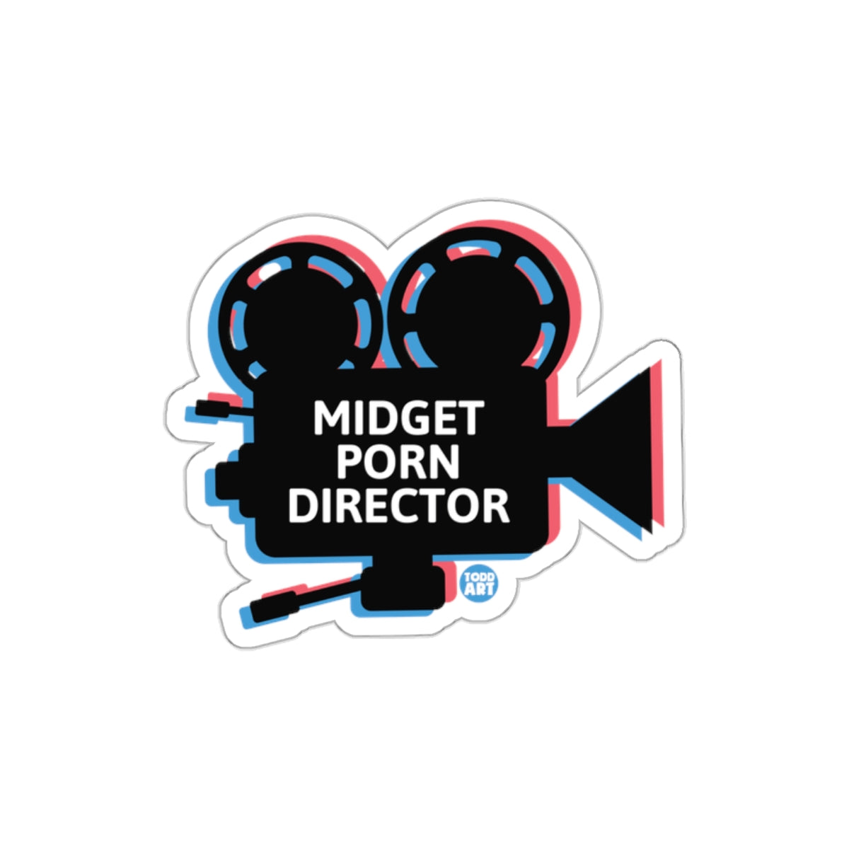 Vintage Camera Midget Porn Director Sticker