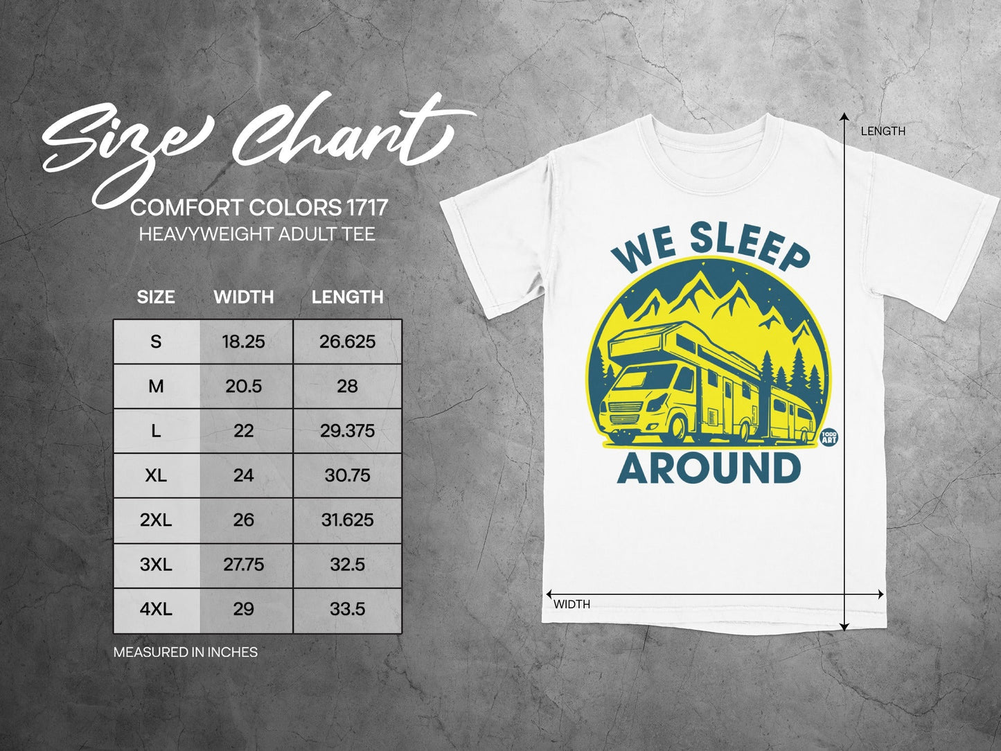 We Sleep Around Comfort Colors Heavyweight Adult Tee