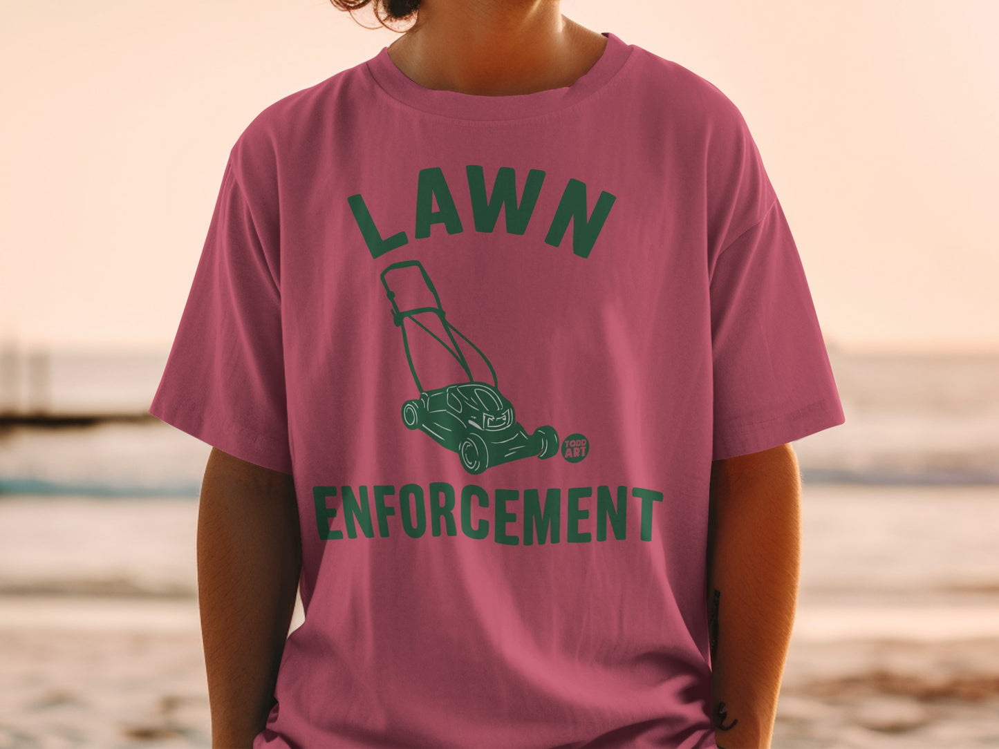 LAWN ENFORCEMENT Lawnmower Design TODD ART product type
