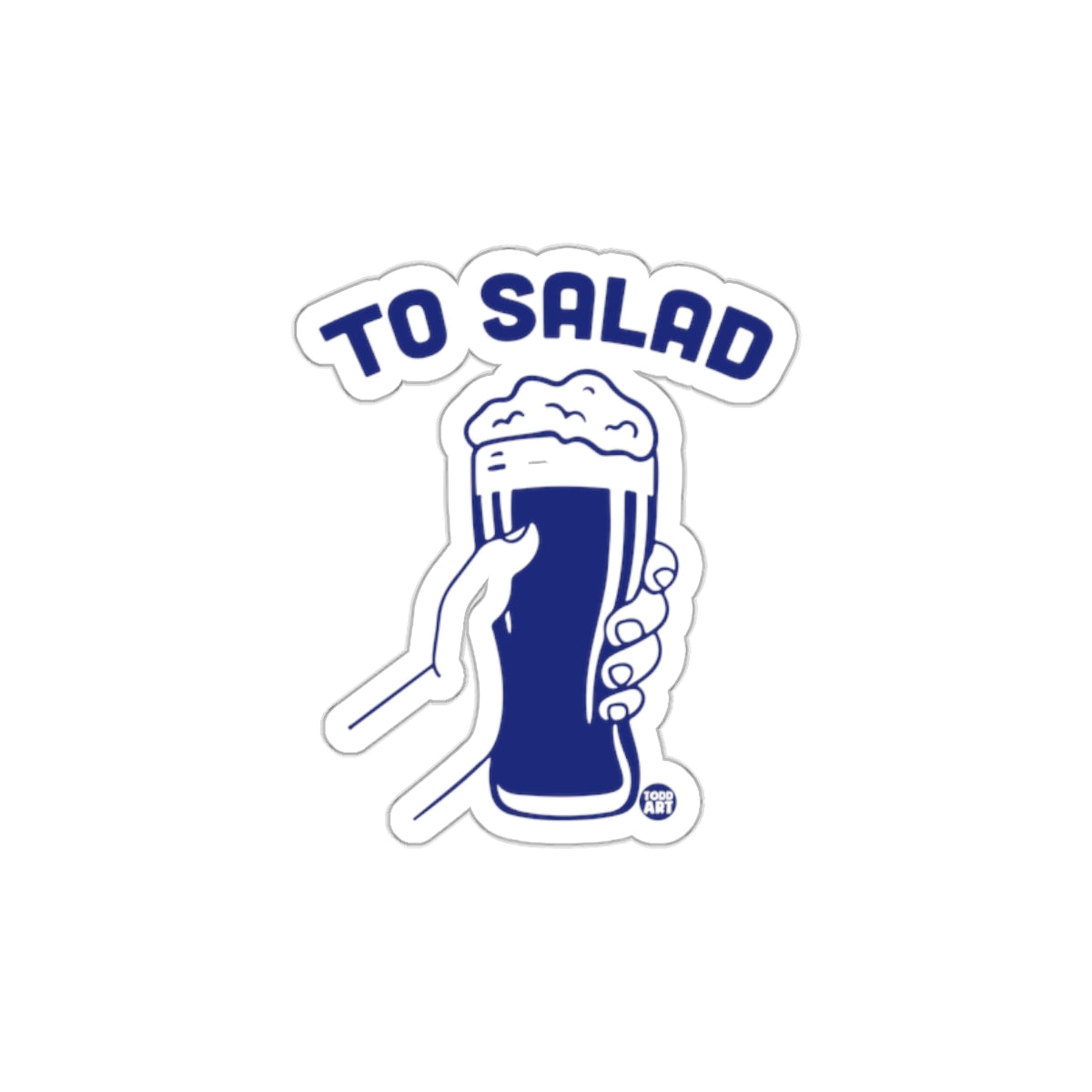 TO SALAD Funny Beer Drinking Stickers Pack