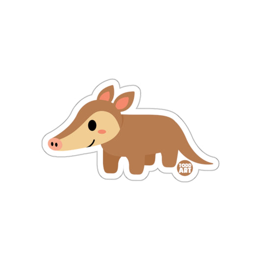 Cute Cartoon Aardvark Todd Art Sticker for Kids