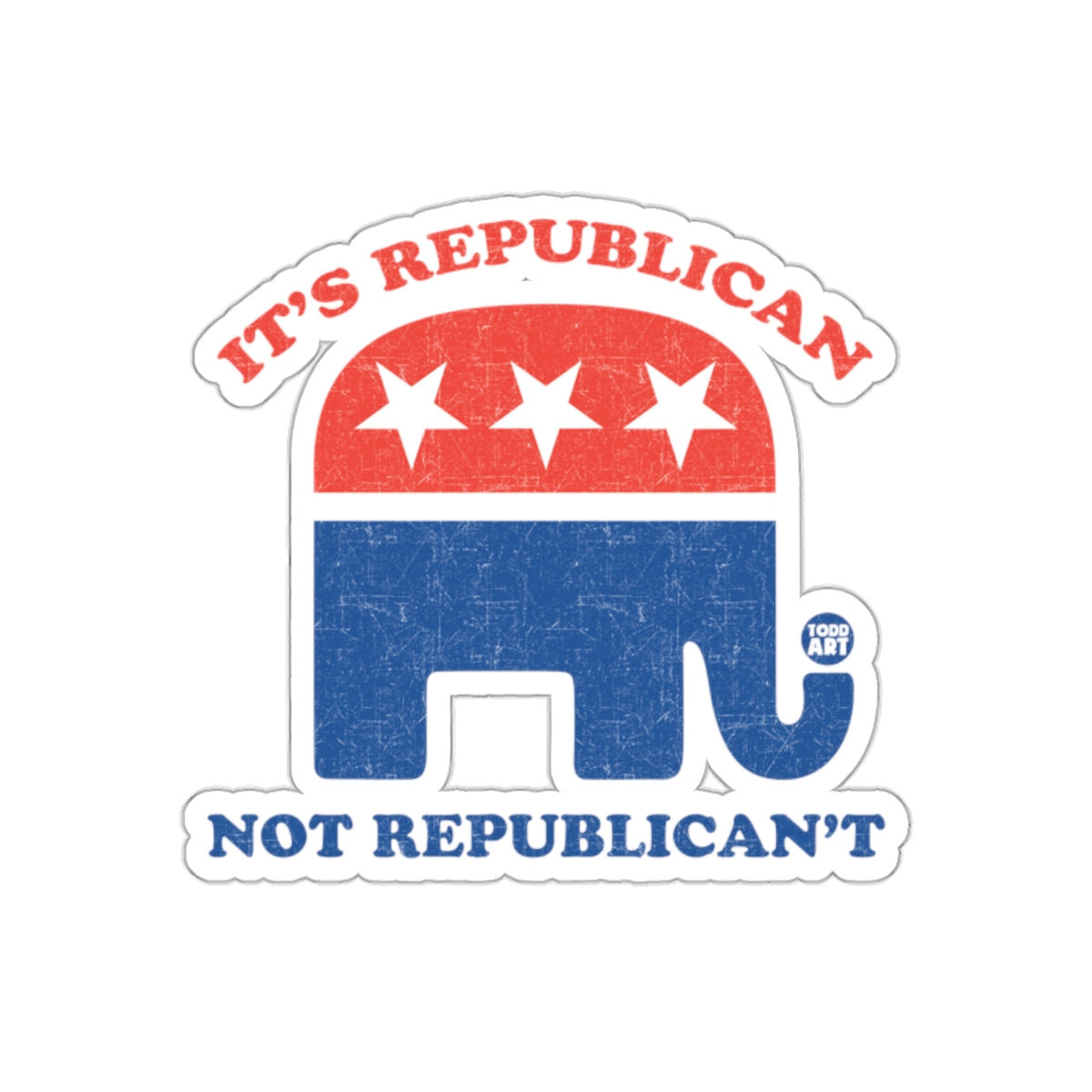 It's Republican Not Republicant Sticker for Political Enthusiasts