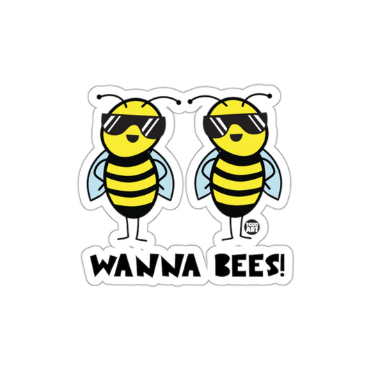 Funny Bees with Sunglasses Design Sticker