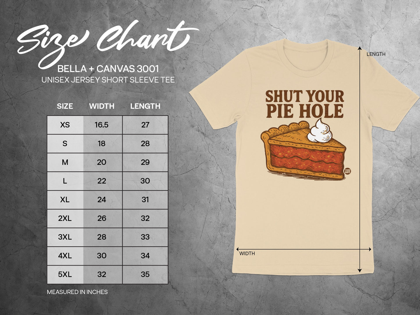 Shut Your Pie Hole Graphic Tee Unisex Short Sleeve