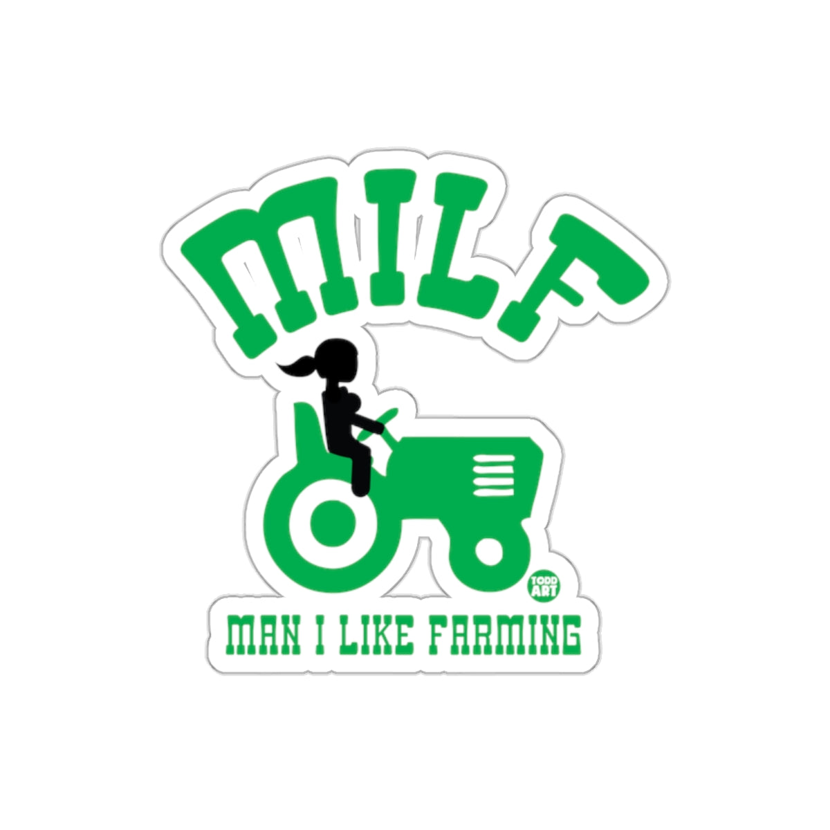 Man I Like Farming Tractor Sticker Fun Farming Design