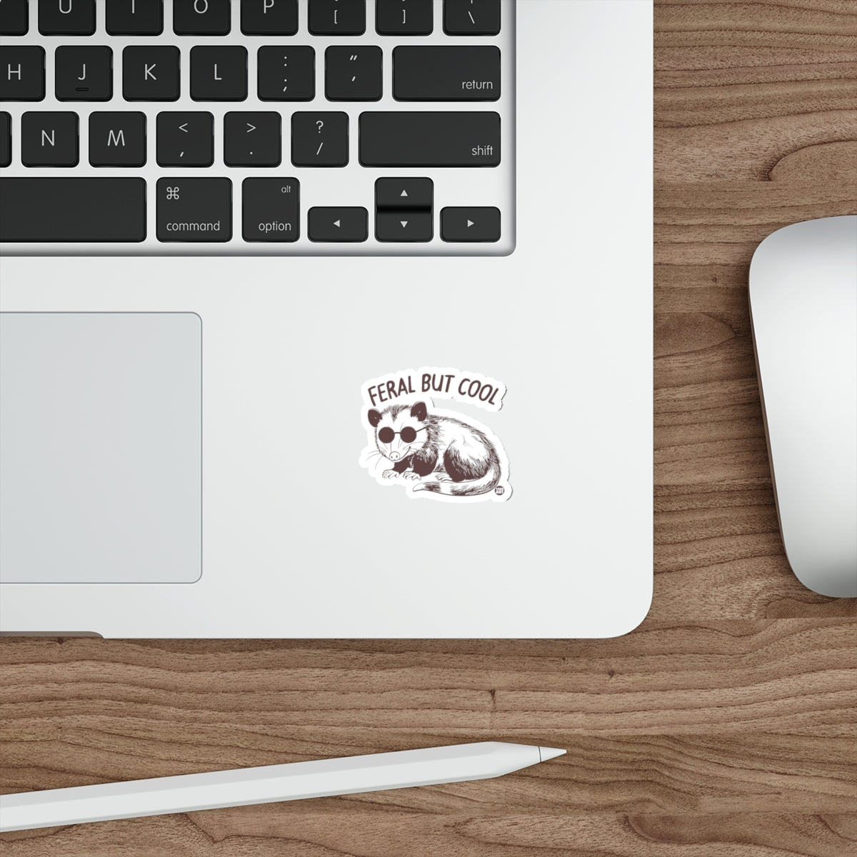 Cool Opossum with Sunglasses Feral But Cool Stickers