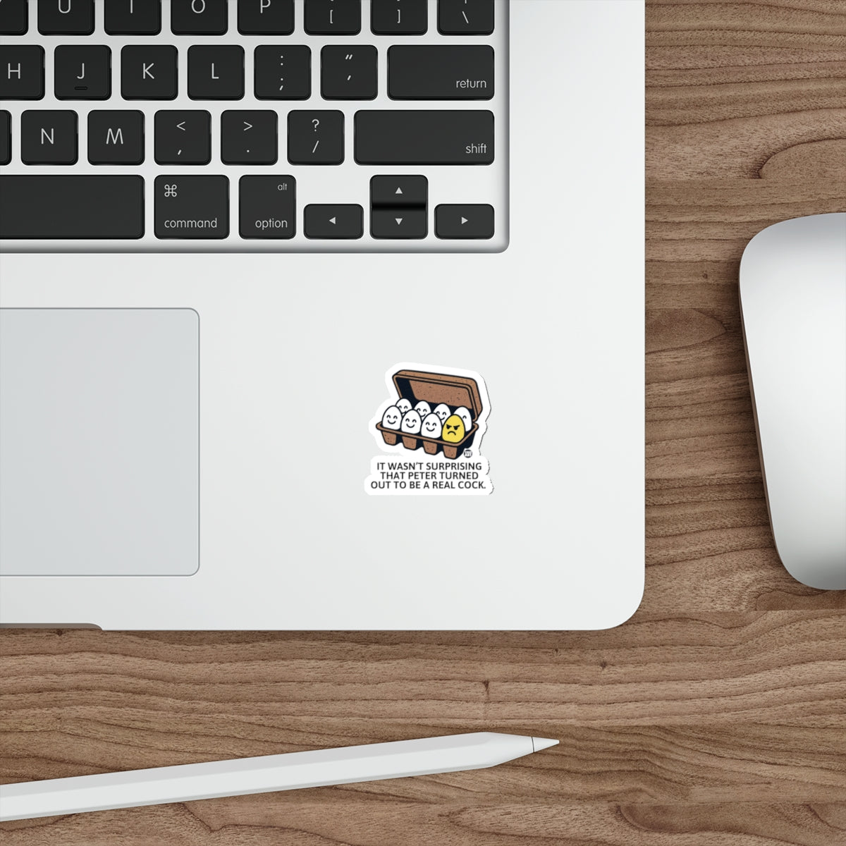 Fun Egg Cartoon Sticker for Your Laptop or Notebook