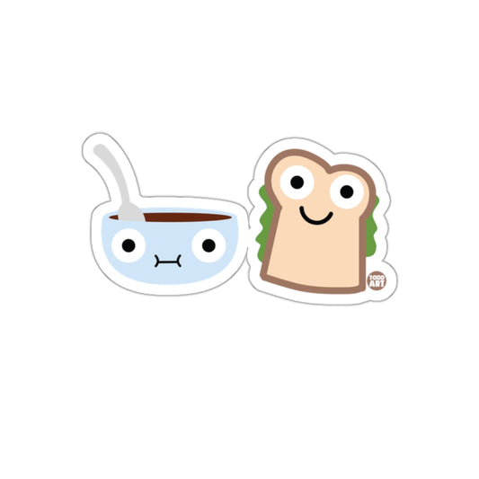 Cute Soup and Sandwich Cartoon Sticker Set for Kids