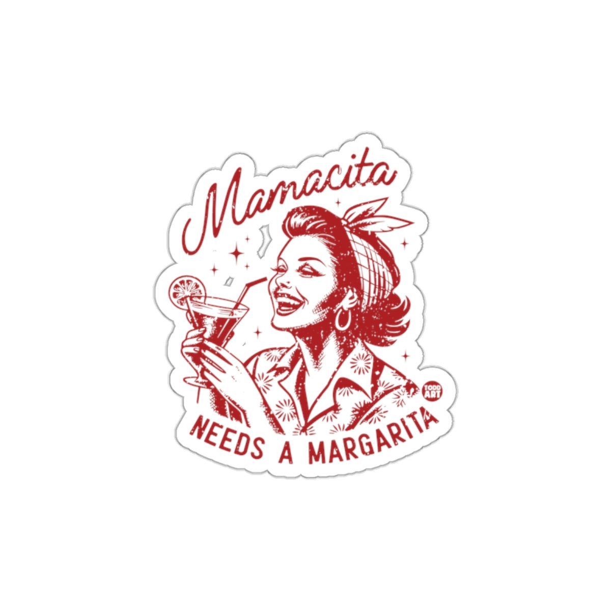 Fun and Vibrant Mamacita Needs A Margarita Sticker