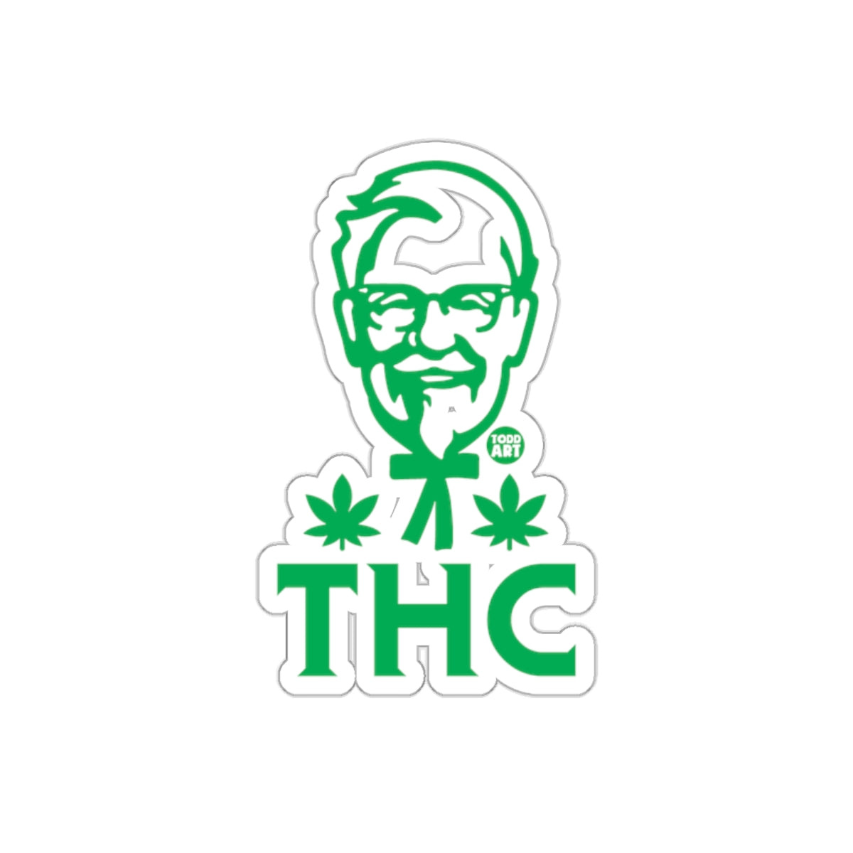 THC Logo Art Cannabis-Inspired Sticker Product