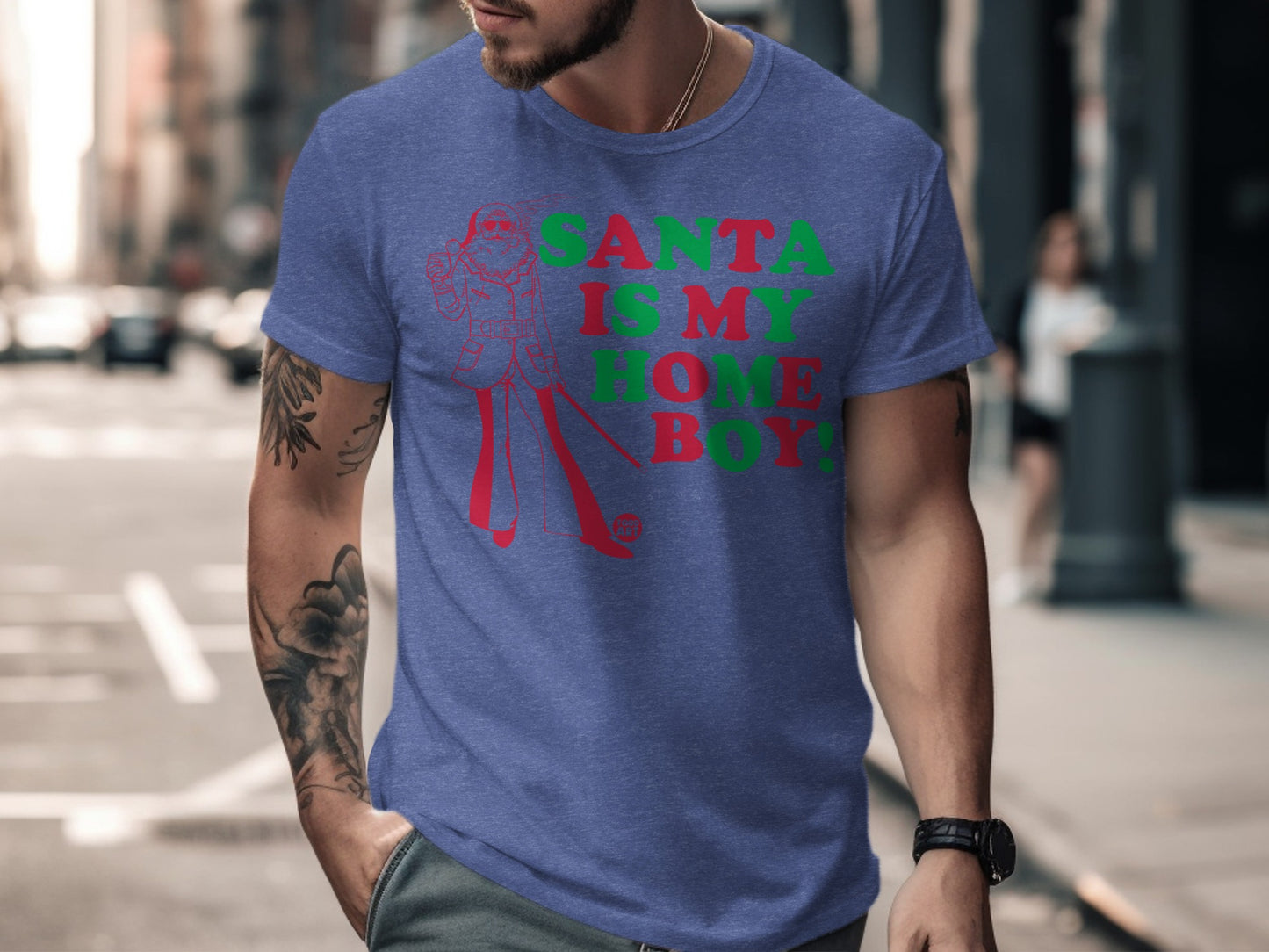 Santa Is My Home Boy Graphic Tee product