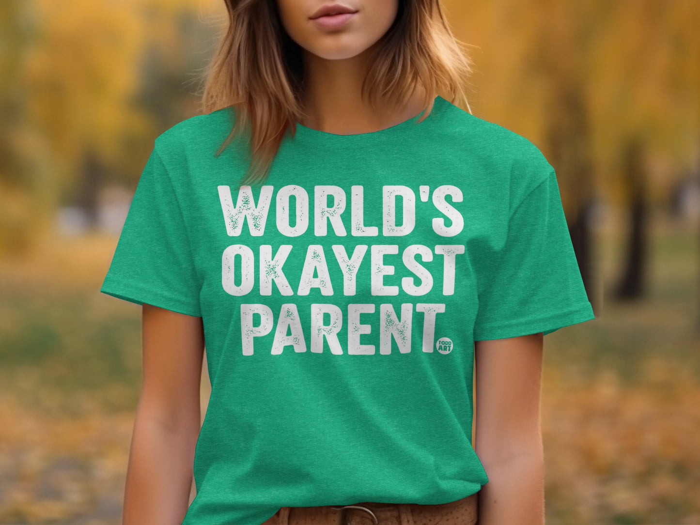 World's Okayest Parent Fun Tee For Parents Gift Idea