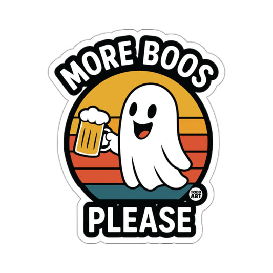 More Boos Please Funny Ghost Beer Sunset 