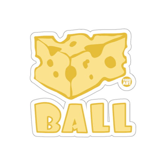 Cheese Ball Fun Cartoon Artwork Sticker for Kids