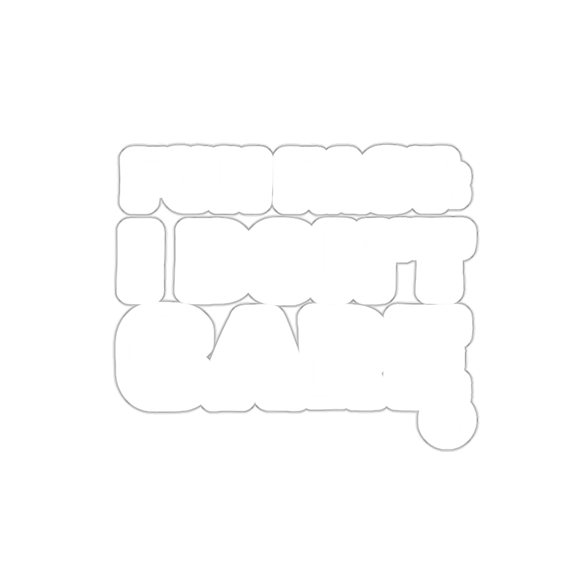 Fun Fact I Don't Care Bold Statement Design