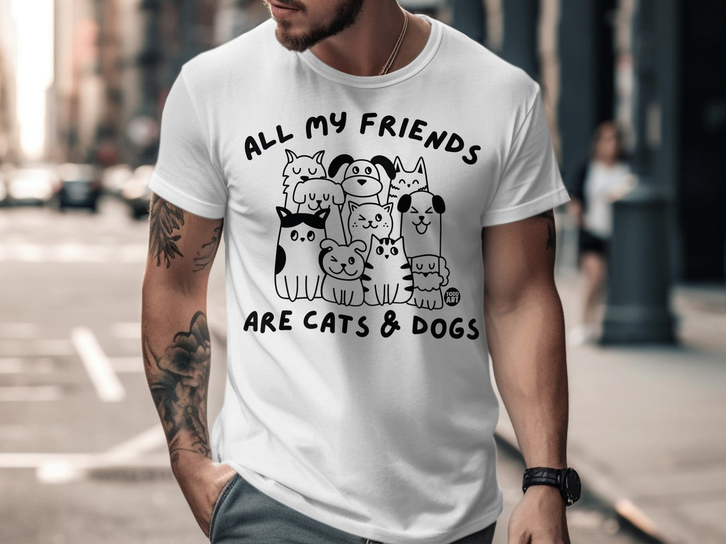 All My Friends Are Cats And Dogs Graphic Tee