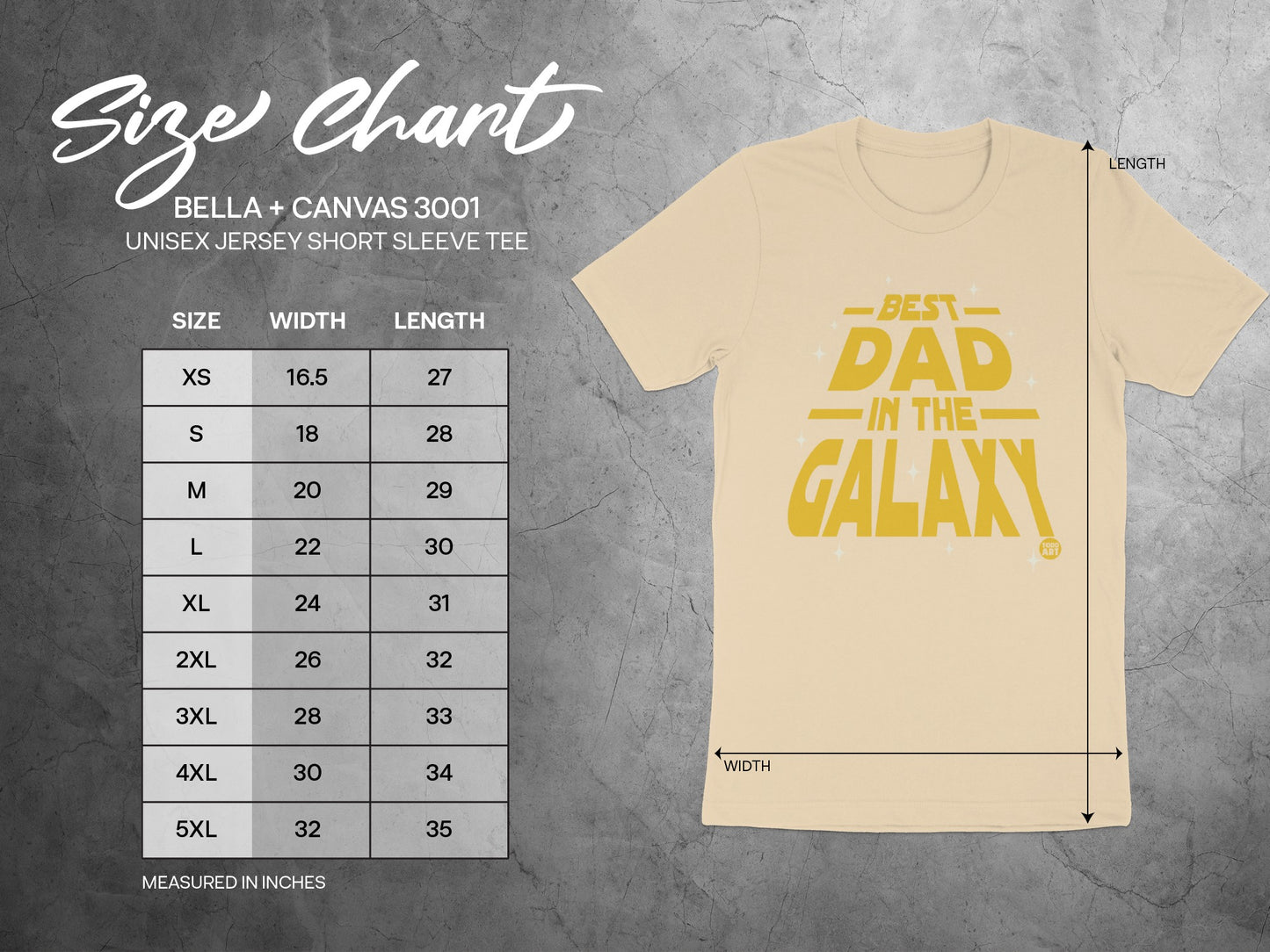 Best Dad in the Galaxy Short Sleeve Tee